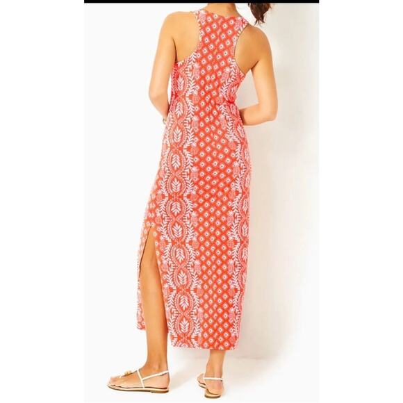 Lilly Pulitzer Dress Ulla Maxi XL Harbour View Shelfbra Side Slits MSRP $198 NWT - Picture 3 of 13